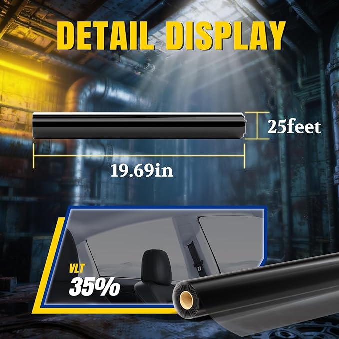 ARANA Nano Ceramic Window Tint Car 35% Percent, Automotive 35% Window Tints Professional Privacy Film for Car Trucks, 99% UV Heat Blocking Anti Glare & Scratch 20" in x 25'Ft