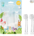 Papablic Replacement Toothbrush Heads - 2 Count | Compatible with Papablic BabyHandy & Toddler Sonic Electric Toothbrushes (18-36 Months)