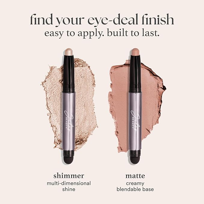 Julep Eyeshadow 101 Cream-to-Powder Waterproof Shadow Stick – Meadow Shimmer – Long-Lasting, Crease-Proof, Earthy Green Shimmer Cream Eyeshadow with Built-in Smudger