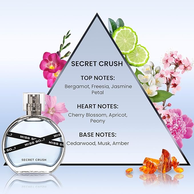 So…? Miss Set - Perfumes for Women with Floral, Fruity and Vanilla Perfume Notes - 800 Sprays - Gifts for Women - 3 pcs Gift Set