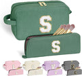 YOOLIFE Initial Travel Makeup Bag Cosmetic Bag - Teen Girl Gifts Trendy Stuff Friend Birthday Gifts for Women Teen Girl Kids