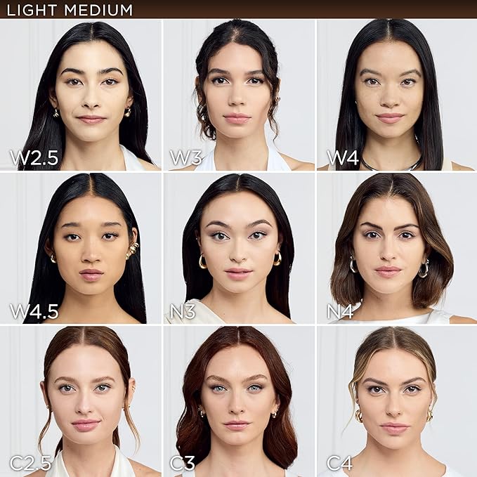 L'Oreal Paris True Match Super-Blendable Foundation, Medium Coverage Liquid Foundation Makeup, C3, Light Medium, 1 Fl Oz