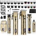 GSKY Hair Clippers for Men Professional,Beard Trimmer Kits & Sets, Cordless Mens Hair Trimmer, Electric Shavers, Haircutting Machine with LED Display, for Barber,for Gifts