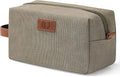 Janhavi Shaving Bag for Men Travel Waterproof, Engraved Initials & Wheat Ear, Make Up Bag,Groomsmen Gifts, Mens Toiletry Travel Bag, Men's Accessories Organizer, Gifts for Him(Olive Green L)