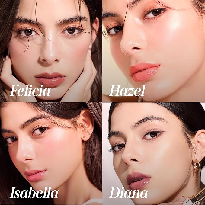 DEARDAHLIA Lip Paradise Sensual Lip Glow (Chloe) - Weightless Hydrating Vegan Lipstick with Glossy Finish, Natural Radiant Glow & Shea Butter Nourishment. 0.11 oz