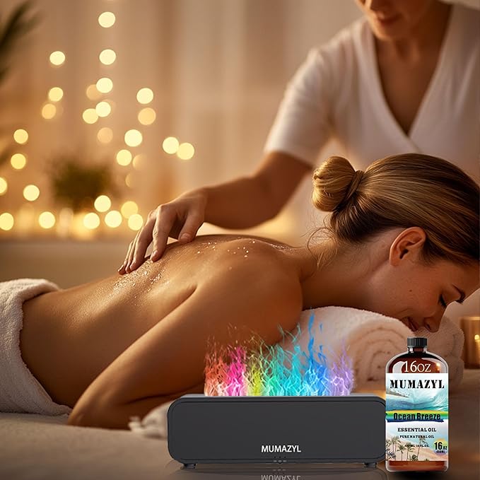 Ocean Breeze Essential Oil, Ocean Breeze Oil 16 Fl Oz 480ML for Diffuser Humidifier Yoga Cleaning DIY Candle Soap Making Fragrance Oils