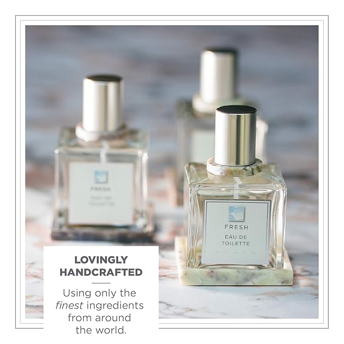 Zents Eau de Parfum (Fresh) for Women & Men | Long-Lasting Clean Fragrance with Linden Blossom, Cucumber & Lemon | Crisp & Refreshing Scent | 1.69 oz