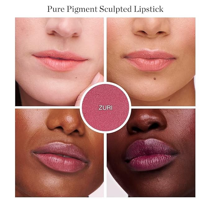 Ogee Full Bloom Sculpted Lipstick (Zuri - Modern Magenta) - Long Lasting Organic Lipstick with Jojoba Oil & Micro Hyaluronic Acid - 70% Organic Ingredients & Made in USA