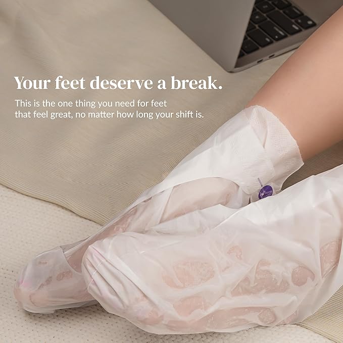 Epielle Hydrating & Moisturizing Hand & Foot Masks for Dry, Rough Skin, Self Care Gifts for Women, Spa Kit, Stocking Stuffers, Thanksgiving Essentials, 6 Moisturizing Gloves & 6 Moisturizing Socks
