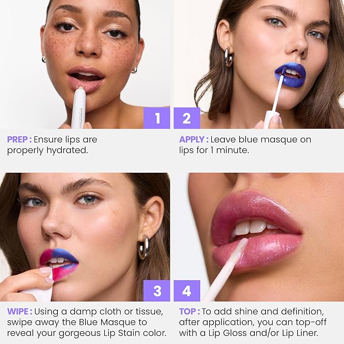Wonderskin Wonder Blading Peel and Reveal Lip Liner & Lip Stain Masque – Long-Lasting Waterproof Tint, Transfer-Proof Matte Finish, Peel Off Makeup (Romance Stain & Go)