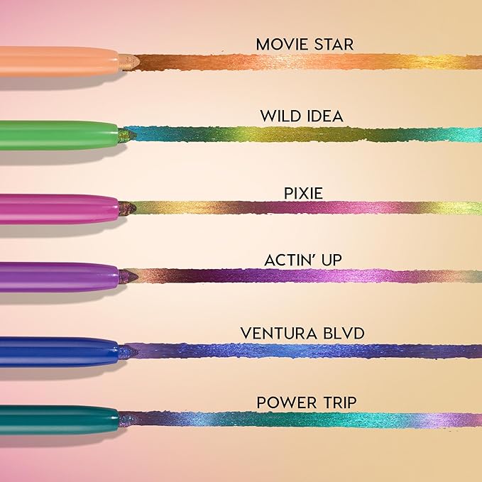 ColourPop Crème Gel Waterproof Chrome Eyeliner - 18HR Wear, Ultra-Pigmented Eyeliner Pencil with Matte & Metallic Finishes - Smudge-Proof, Vegan & Cruelty-Free - Pixie (0.01 oz)