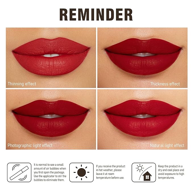 MAKI YIKA Dark Purple Lipstick for Women Color Stay Long Lasting Lipsticks, No Smudge Purple Matte Liquid Lipstick Transferproof Cruelty-Free Lip Color, In Charge