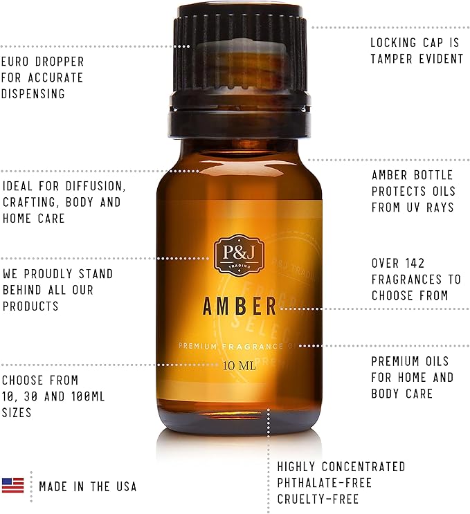 P&J Fragrance Oil | Red Cherry Oil 30ml - Candle Scents for Candle Making, Freshie Scent, Soap Making Supplies, Diffuser Oil Scents