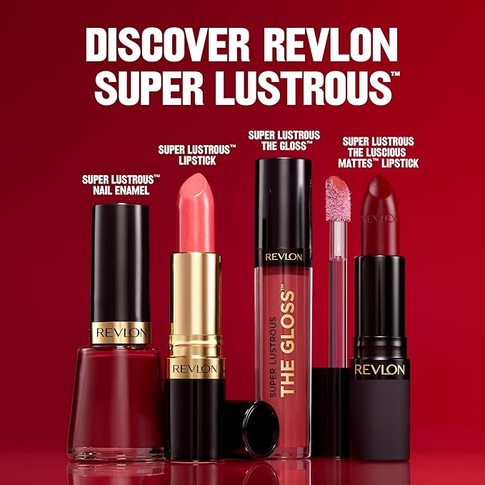 Revlon Super Lustrous Lip Gloss, Non-Sticky, Hydrating, High Shine Finish, 247 Desert Spice, 0.13 oz
