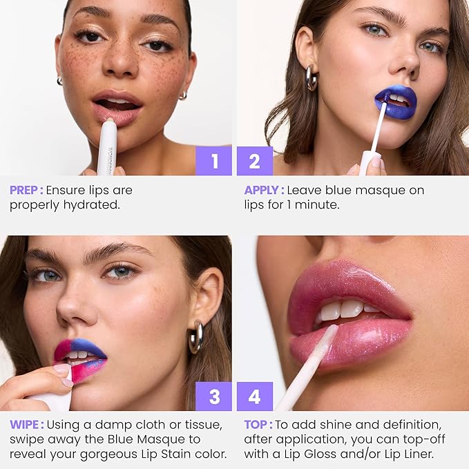 Wonderskin Wonder Blading All Day Lip Stain Peel Off Masque - Long Lasting, Waterproof & Transfer Proof Brown Lip Tint, Matte Finish Peel Off Makeup (Demure Masque)