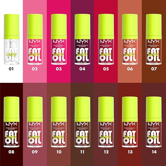 NYX PROFESSIONAL MAKEUP Fat Oil Lip Drip, Moisturizing Lip Oil Gloss, Vegan Tinted Formula, Up to 12 HR Hydration - Scrollin' (Deep Caramel)