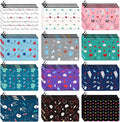 Hillban 36 Pcs Nurse Gifts for Women Makeup Bags Survival Kit Cosmetic Bags Birthday Christmas Gifts for Nurse Practitioner Nursing Zipper Pouch Supplies, 12 Styles