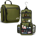 Travel Toiletry Bag for Men and Women - (10.6”x10.6”x3.2”) Large Hanging Toiletry Organizer - Waterproof Hygiene Bag with Metal XXL Swivel Hook, with Sturdy Zippers and 19 Compartments for Toiletries