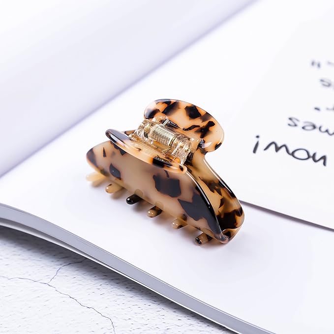 Handmade Celluloid Acetate French Design Barrettes Tortoise Shell Claws Hair Claw Luxury Fashion Accessories Hair Clip for Women