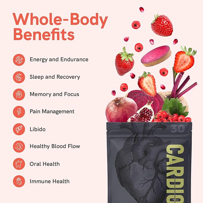 Cardio Miracle Nitric Oxide Supplement with Super Beets 30-Pack Stick - Beet Root Powder with L-Arginine to Support Circulation, Blood Flow, Energy, Endurance, Stamina & Heart Health for Men and Women