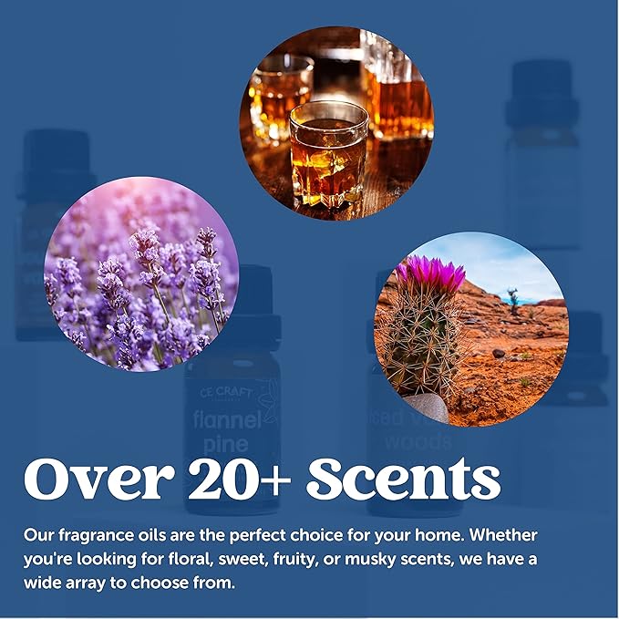 CANDECraftCo Premium Fragrance Oil – Diffuser Oils Fragrances Scented for Home, Candle Soap Making Supplies, Aromatherapy Blends for House (0.34 Fl Oz) (1-Pack, Berry Mimosa)