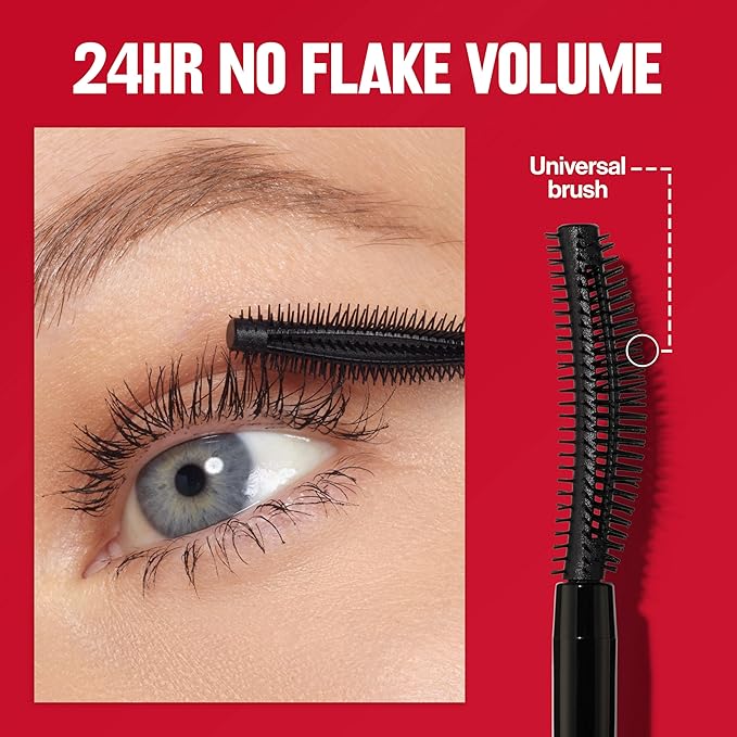Revlon ColorStay Full Time Volumizing Mascara, 24 Hour Wear, Smudge-Proof, Non-Clumping, Flake-Free, Stocking Stuffer for Her, 402 Black Brown