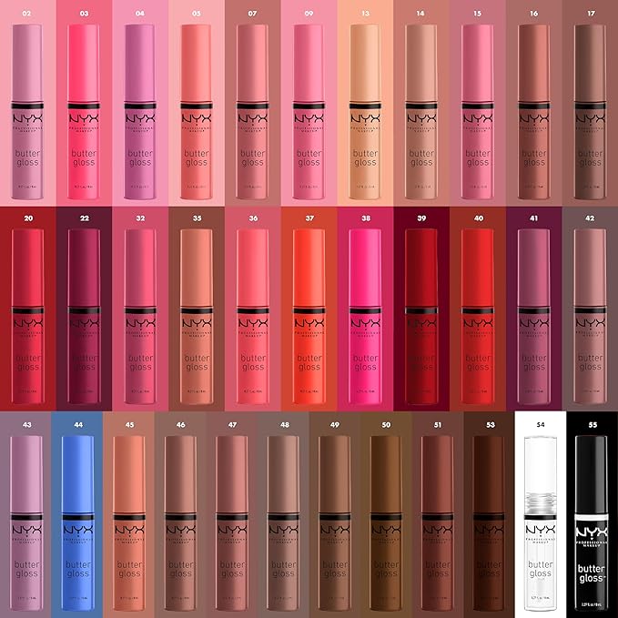 NYX PROFESSIONAL MAKEUP Butter Gloss, Non-Sticky Lip Gloss - Blueberry Tart (Periwinkle Blue)