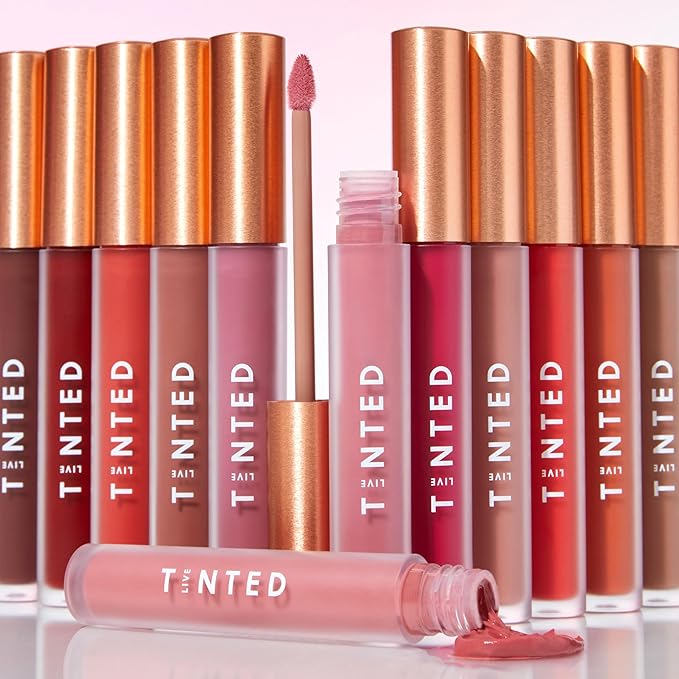 Live Tinted Huelip Liquid Lip Crème - Weightless, Long-Lasting Liquid Lip with Hyaluronic Acid and Jojoba Oil For a Soft, Comfortable, Moisturized Finish - 0.09 fl oz - Warm Brown
