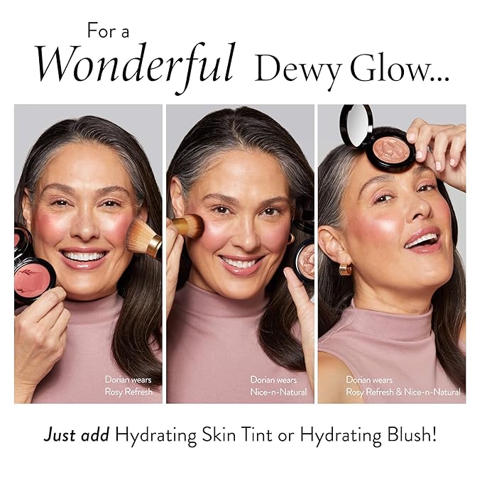 LAURA GELLER NEW YORK The Wonder Balm Complexion Enhancer - Hydrating Weightless Subtle Hint of Color + Glow for Mature Skin - Vegan Squalane - Apply to Cheeks & Lips (01 Nice-n-Natural)