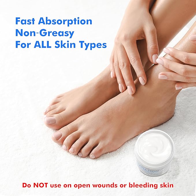 Ebanel Urea Cream 40% plus Salicylic Acid 2%, Foot Cream for Dry Cracked Heels Feet Knees Elbows Hands, Foot Dead Skin Cuticle Callus Remover Toenail Softener, Keratolytic Skin Barrier Repair, 6-Pack