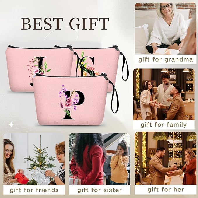 Birthday Inspirational Bridesmaid Proposal Team Small Gifts for Women Mom Aunt Teacher Sister Coworkers Makeup Cosmetic Bag Travel with Mirror Mothers Day Christmas Graduation P