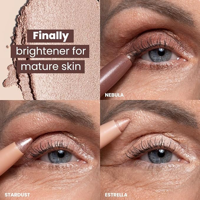 PRIME PROMETICS PrimeEyes Eye Brightener for Mature Women – Creamy Eye Shadow Sticks – Easy Application, Quick Eye Lift Effect – Hypoallergenic, Long Wear, Water-Resistant (Estrella)