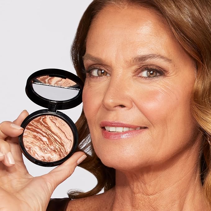 LAURA GELLER NEW YORK Baked Bronze-N-Brighten Bronzer Powder - Medium - Natural Bronze Glow