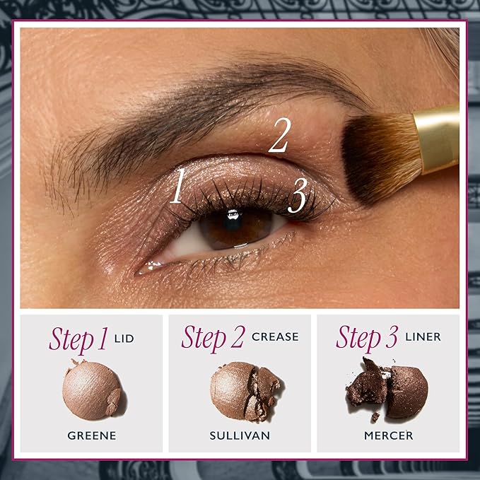 LAURA GELLER NEW YORK The Delectables Soho Shimmers Eyeshadow Palette - Includes 14 Shimmer-Finish Baked Eyeshadows in Stunning Neutral Shades - Long-Lasting High-Shine Eyeshadows for Everyday
