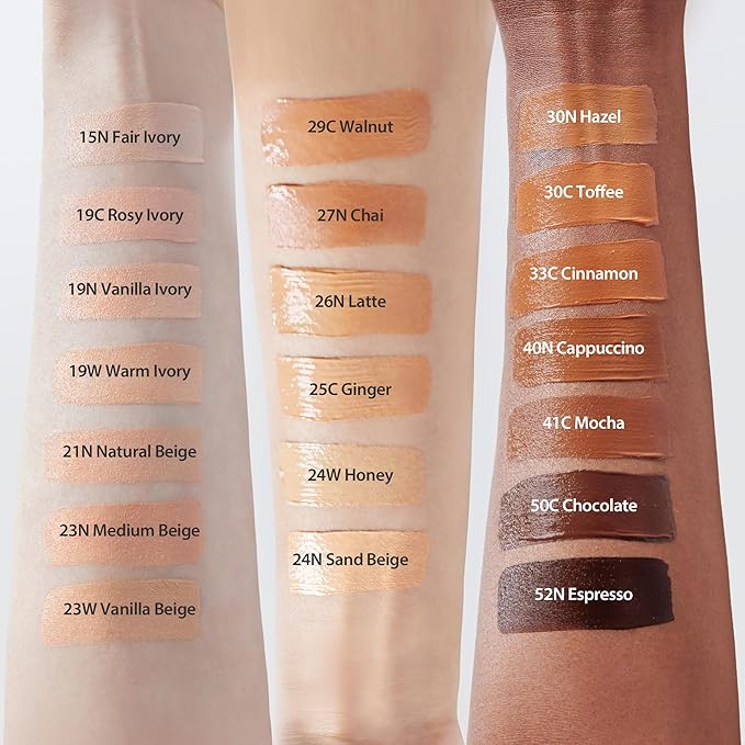 milktouch Cushion Foundation, 24H Flawless Skin, Radiant Shine, No Oxidation, Long-Lasting, Non-Creasing, 60% Hydrating Skincare Infused Korean, Stocking Stuffers, Christmas Gifts (21N Natural Beige)