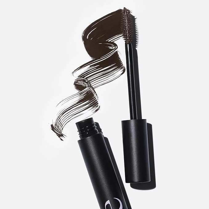 Saie Mascara 101 - Lash Lengthening Mascara for Thick, Bold, Lifted Lashes - Buildable Eye Makeup Formulated to Strengthen and Condition with Rich Nutrients - Brown (0.31 oz)