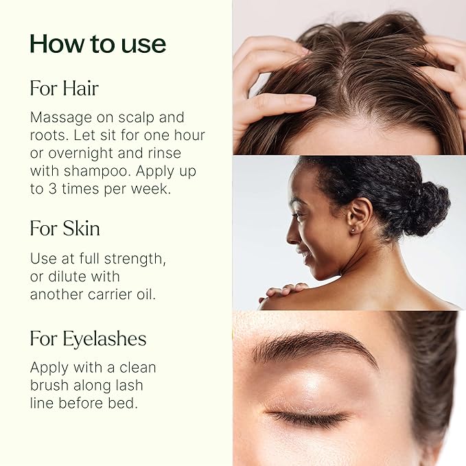 Plant Therapy Castor Oil USDA Organic Cold Pressed 100% Pure Hexane Free 16 oz Conditioning & Healing, For Dry Skin, Hair Growth, Eyelashes