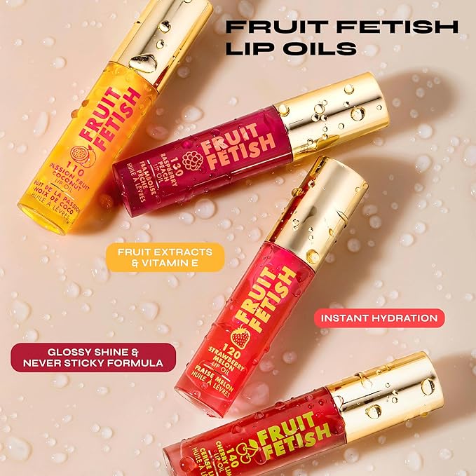 Milani Fruit Fetish Lip Oil with Vitamin E for Instant Hydration, Fruit Extract Infused Lip Treatment and Moisturizing Lip Gloss - Coco Cacao