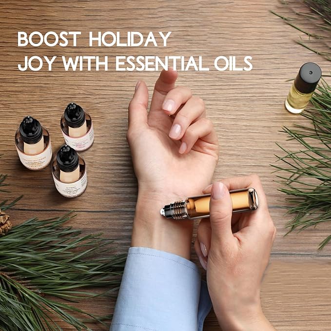 100% Pure Silver Fir Essential Oil 0.34 Fl Oz, Natural Silver Fir Oil for Diffuser Massage Skin Care DIY