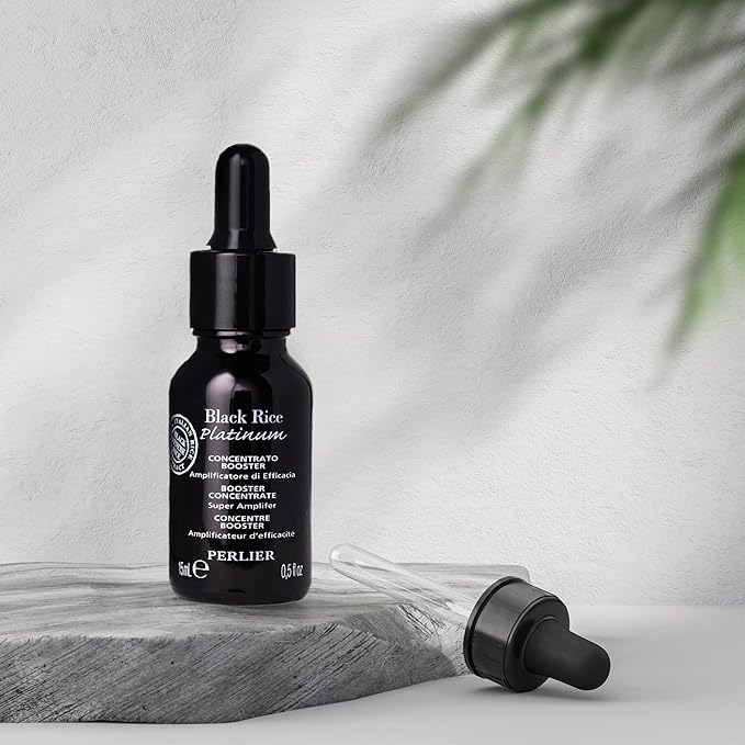 Perlier Black Rice Platinum Ultra Renewing Booster Face Serum, 0.5 fl. oz.