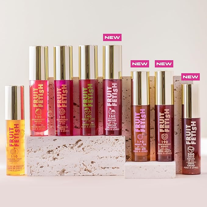 Milani Fruit Fetish Lip Oil with Vitamin E for Instant Hydration, Fruit Extract Infused Lip Treatment and Moisturizing Lip Gloss - Cherry Lime