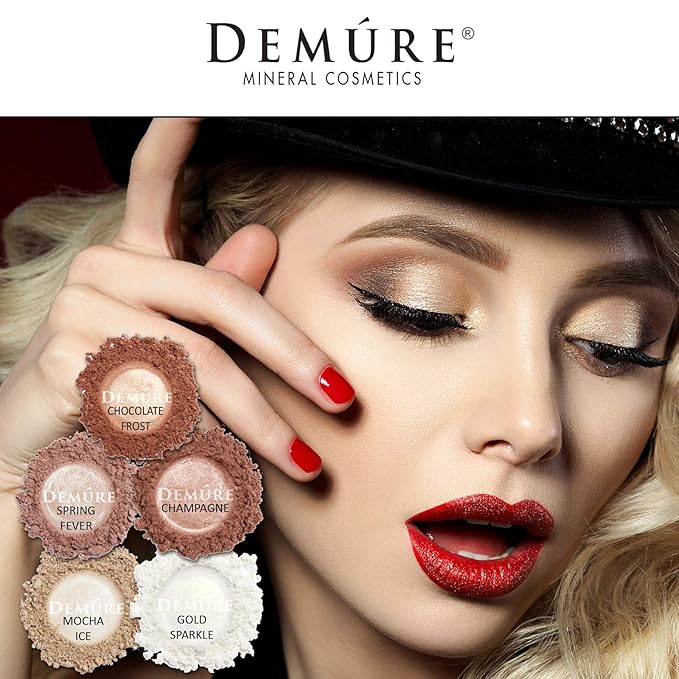 Demure Mineral Make Up (Spring Fever) Eye Shadow, Shimmer Eyeshadow, Loose Powder, Glitter Eyeshadow, Eye Makeup, Natural Makeup, Natural Eyeshadow, Professional Makeup