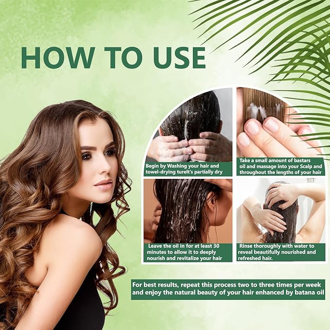 5-in-1 Batana Oil for Hair Growth | Liquid Blend with Rosemary, Amla, Castor, Jojoba Seed - 180mL (6.3 fl.oz)