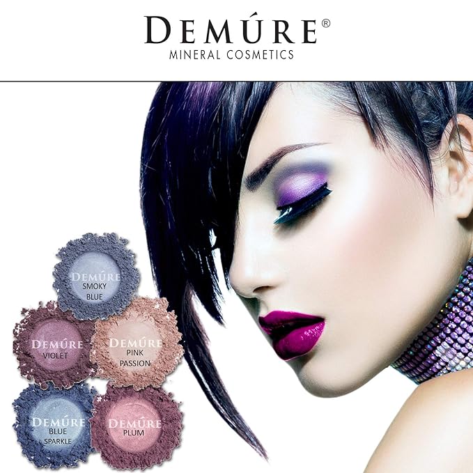 Demure Mineral Make Up (Smoky Blue) Eye Shadow, Shimmer Eyeshadow, Loose Powder, Glitter Eyeshadow, Eye Makeup, Natural Makeup, Natural Eyeshadow, Professional Makeup