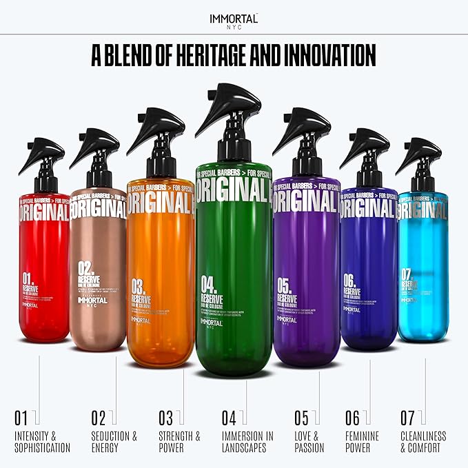 Immortal NYC Reserve 06, After Shave Spray Body/Face Men's Cologne, 17 oz - Exclusive Barbers - Softens Skin - Refreshes/disinfects and Relieves Face and Skin - Moisturizing Formula After Shaving