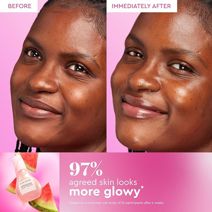 Glow Recipe Stocking Stuffer Niacinamide Serum Dew Drops Ornament - Hydrating Face Serum & Illuminating Makeup Primer for Dewy, Glass Skin + Hyaluronic Acid for Plumping & Highlighting (15 ml)
