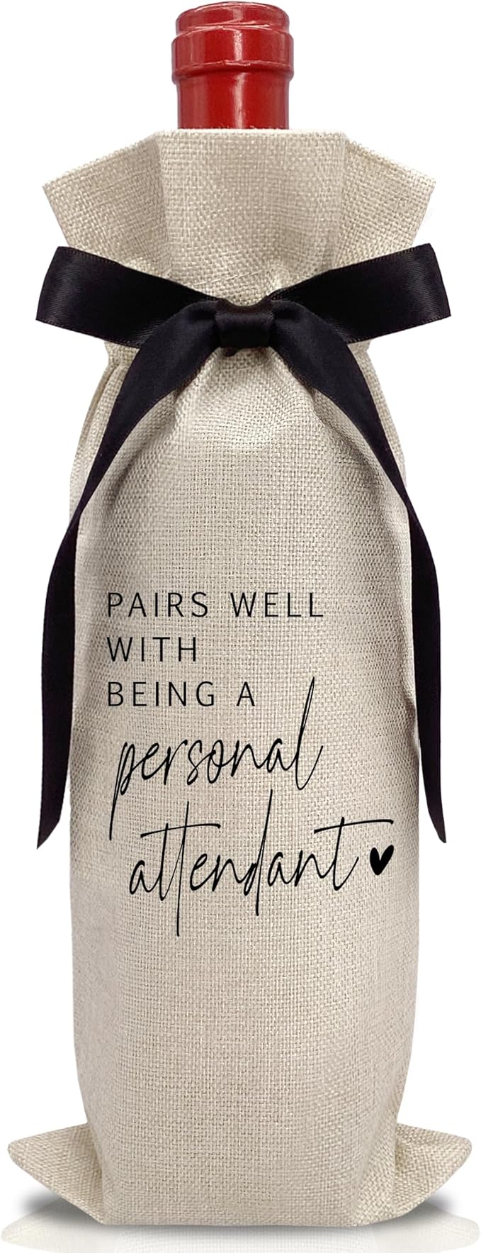 RYIGYWE Cute Bow Ribbon Engagement Gift Wine Bag - 1 PCS Bride to Be Gifts for Bridesmaids Bride and Groom Couples Her Him Will You Be My Bridesmaid for Getting Married Engagement Bridal Shower - A55