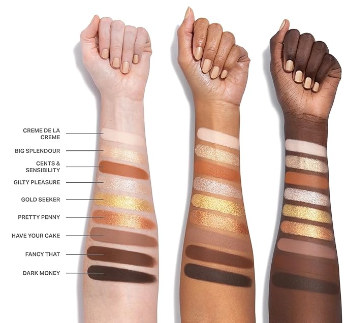 Morphe Rich & Foiled Artistry Palette - Foil-Effect Eyeshadow Palette with Matte, Shimmer & Foil Finishes - Brown & Gold Eyeshadow with Luminous Payoff - Gold Seeker (0.35 oz)