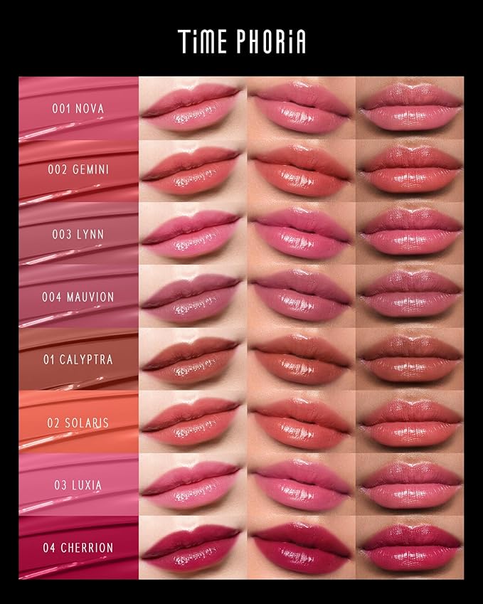 STELLAR DUST LIP STAIN-Long Lasting, Waterproof and Transferproof Lip Tint, Glossy Finish Lip Gloss, Lightweight Lipstick, High Coverage, Stocking Stuffers For Teen Girls (06 NEROSE)