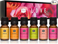 P&J Trading Fragrance Oil Love Set | Rose, Amber, Lotus Blossom, Passion Fruit, Vetiver, Orange Candle Scents for Candle Making, Freshie Scent, Soap Making Supplies, Diffuser Oil Scents